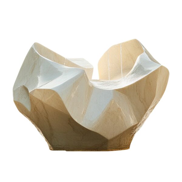 Exquisite Handcrafted Stainless Steel Sculpture with Striking Contemporary Loop Design