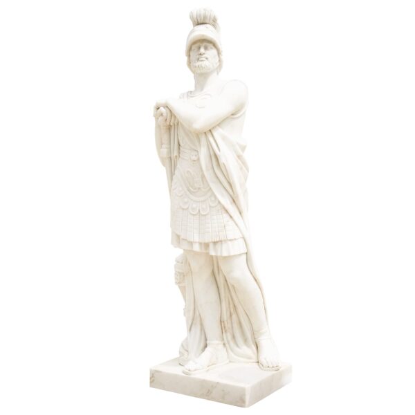 Life-Size Hand-Carved Marble Statues of Roman Warriors Human Statues
